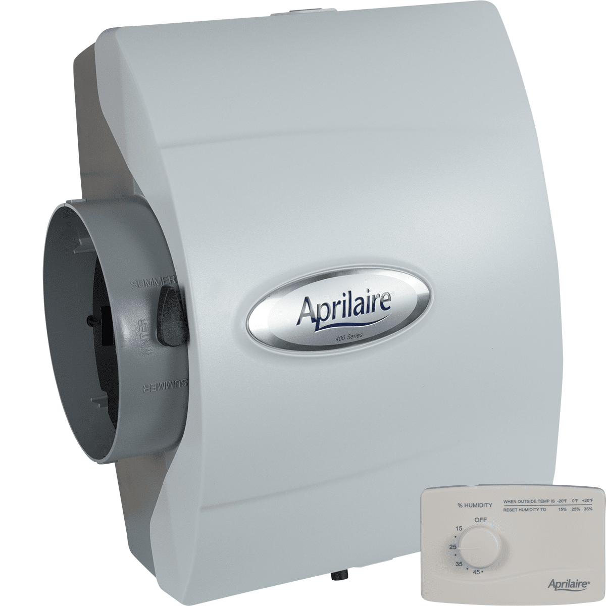 Aprilaire 400 Drainless Bypass Humidifier - Manual Control