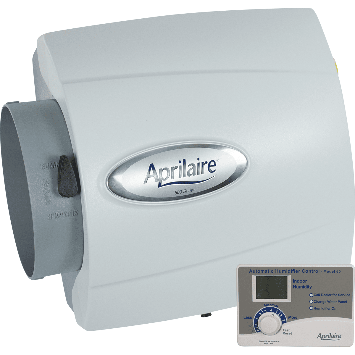 Aprilaire 500 Small Bypass Humidifier - Auto Digital Control