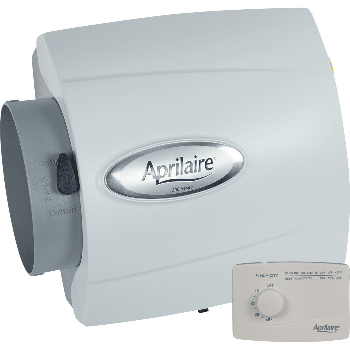Aprilaire 500 Small Bypass Humidifier - Manual Control