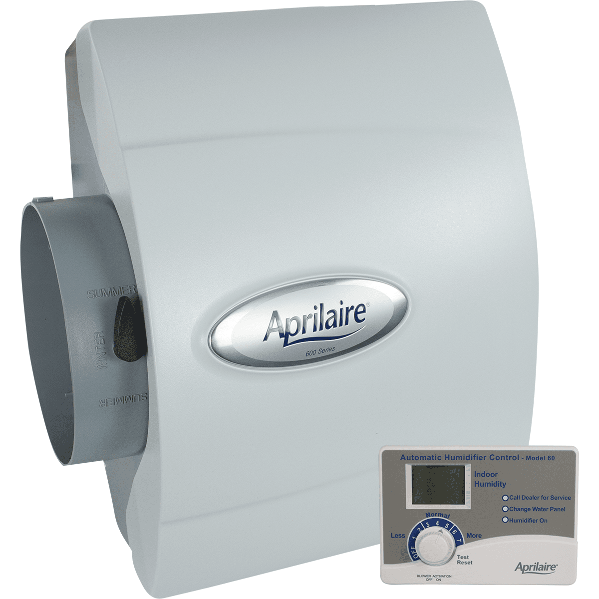 Aprilaire 600 Large Bypass Humidifier - Auto Digital Control