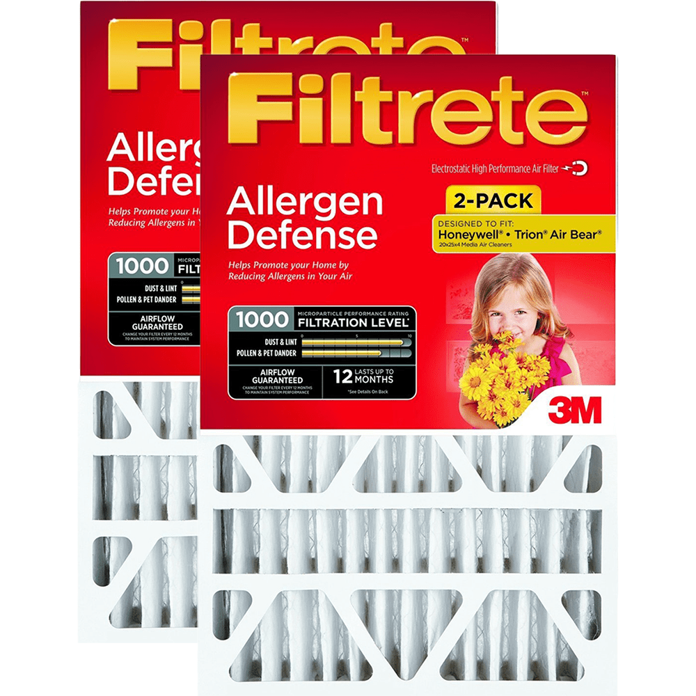 3m Filtrete 4-inch Mpr 1000 Micro Allergen Defense Air Filters 20x25x4 2-pack