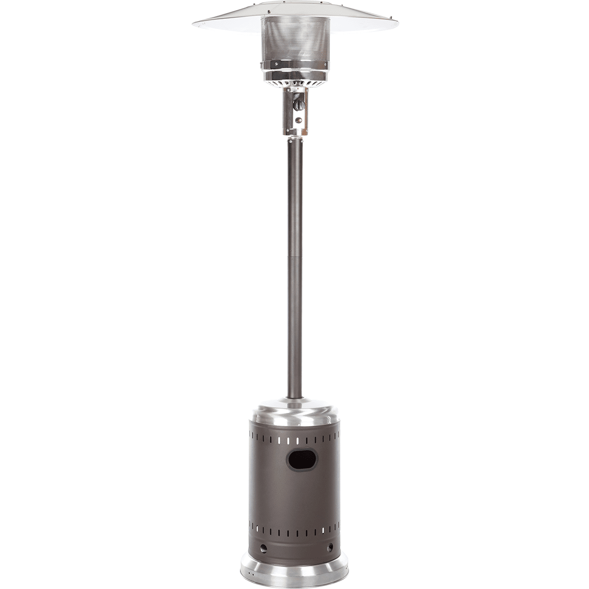 Fire Sense Commercial Patio Heater Mocha And Stainless Steel Finish (61185)