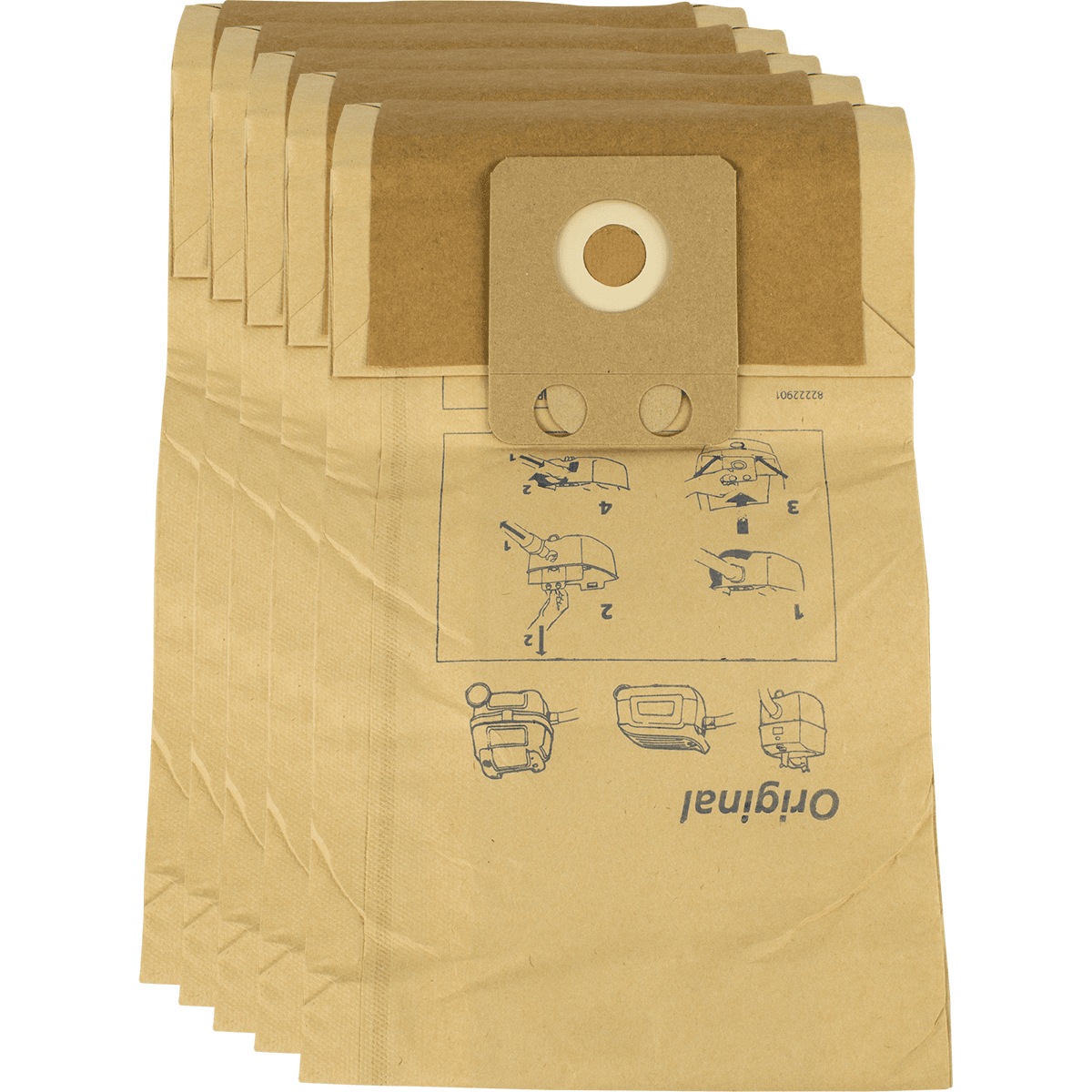 Nilfisk Disposable Paper Bag (qty: 5 Bags) (82222900)