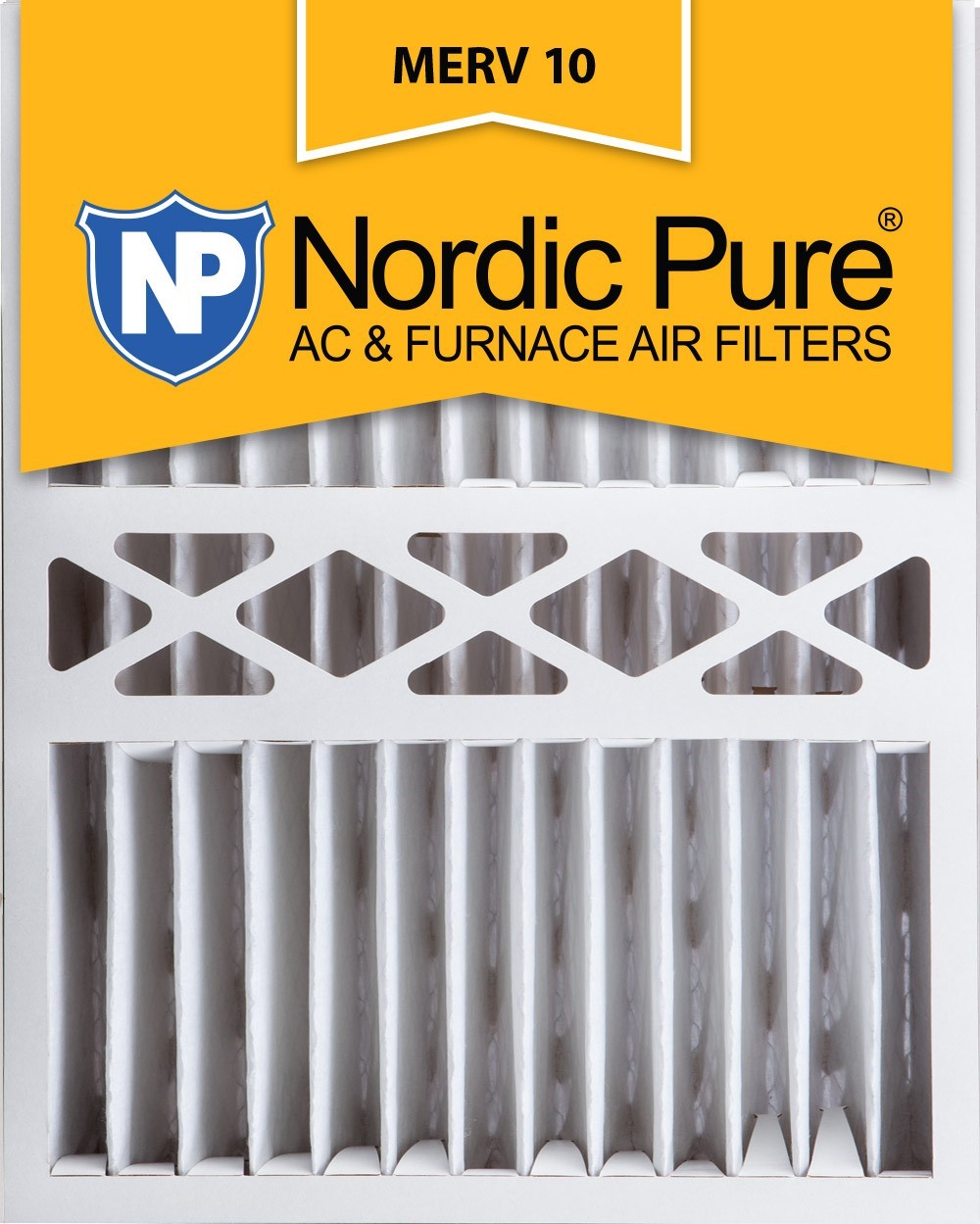 Nordic Pure Merv 10 Pleated Furnace Filter 16x20x5 (16x20x5hm10-1)